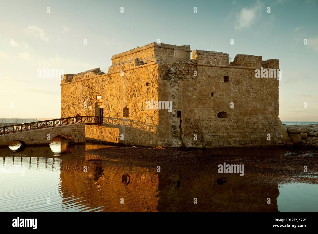 Schloss in die Stadt Paphos, Zypern Stockfoto