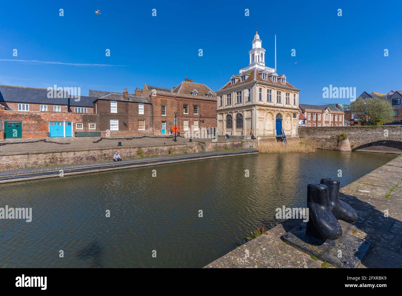 Blick auf das Zollhaus, Purfleet Quay, Kings Lynn, Norfolk, England, Vereinigtes Königreich, Europa Stockfoto