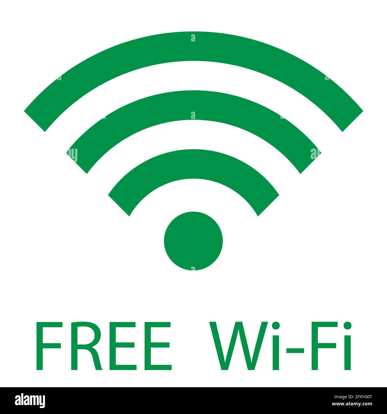 Kostenloses WLAN anmelden. Vektor. Kostenlose WLAN-Zone Stock Vektor