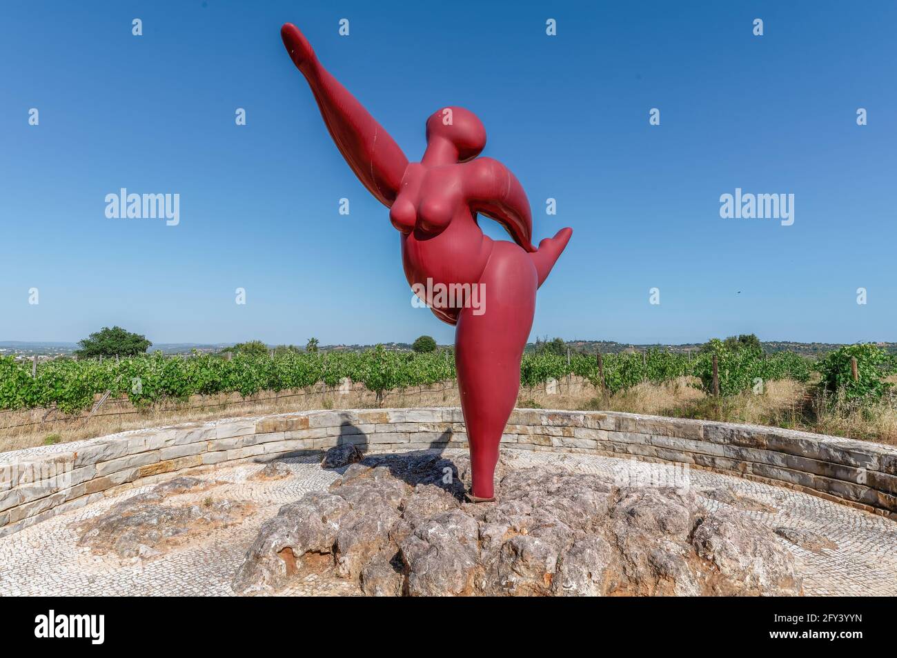 Skulpturen in Quinta dos Vales, Estômbar, Algarve, Portugal Stockfoto