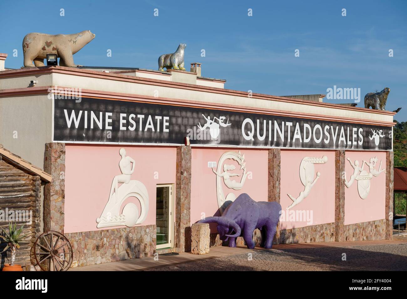 Skulpturen in Quinta dos Vales, Estômbar, Algarve, Portugal Stockfoto