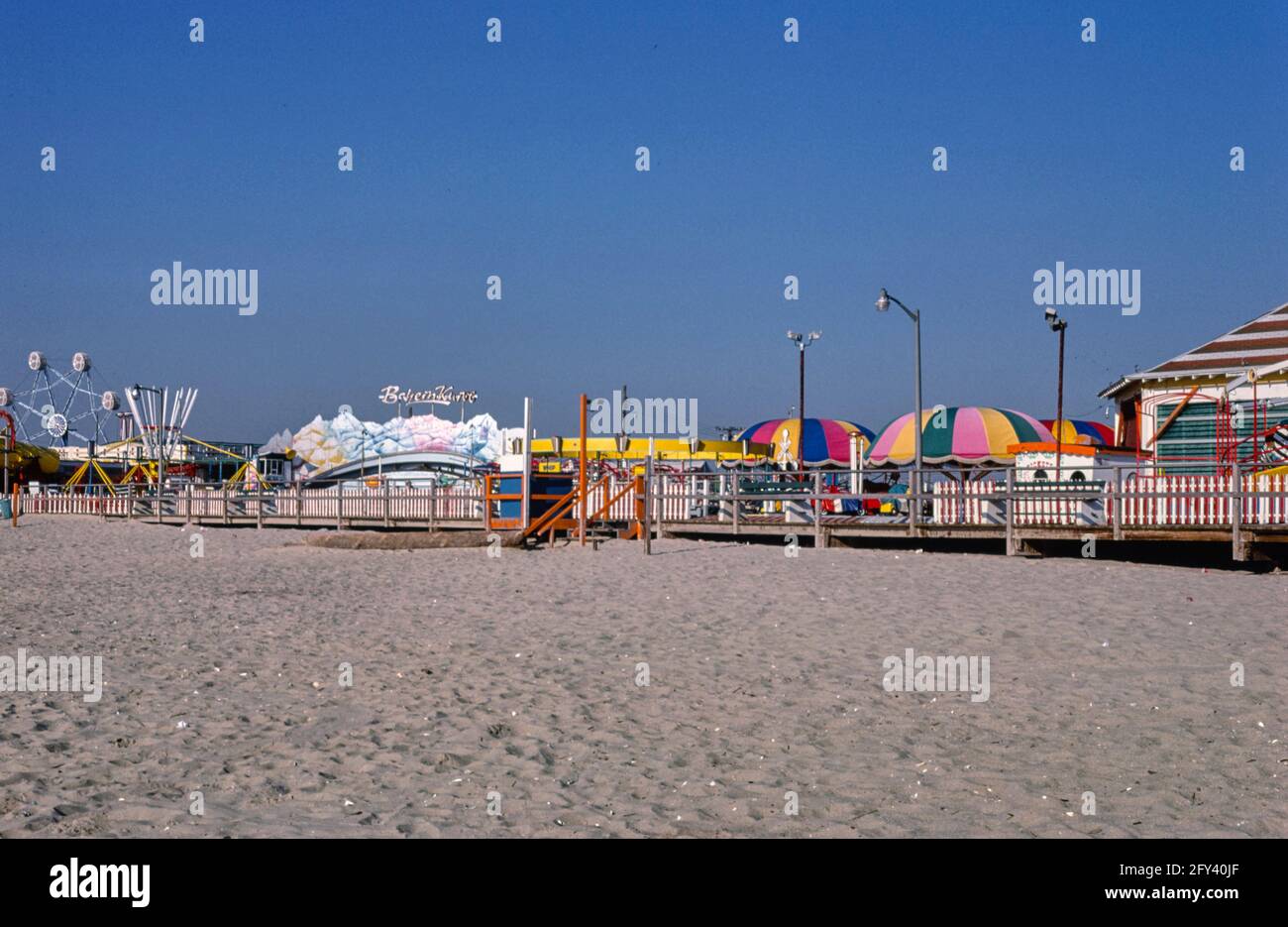 Der Strand und der Boardwalk, Point Pleasant, NJ Stockfoto