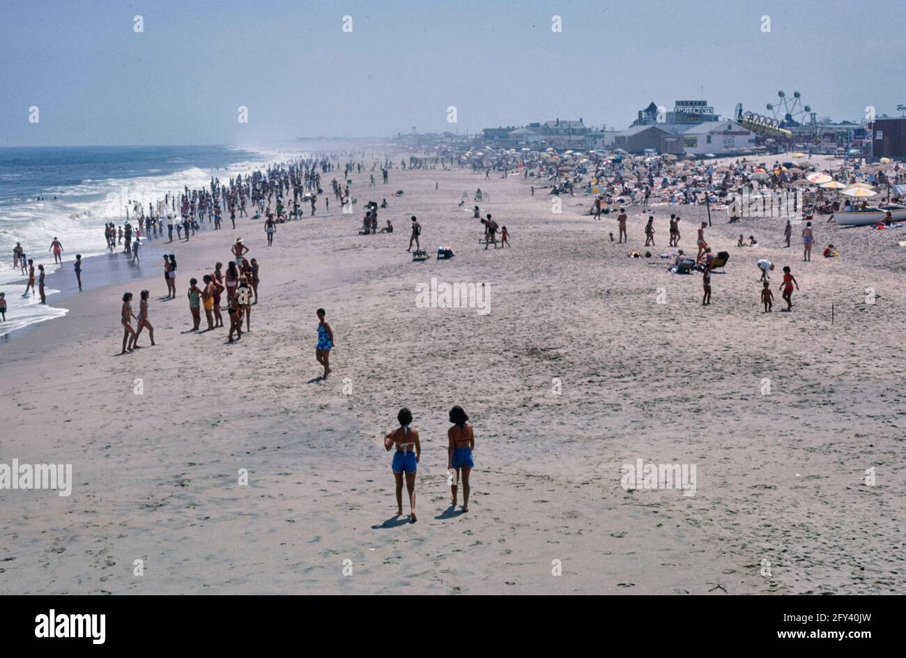 Boardwalk/Strand, Point Pleasant, New Jersey - John Margolies Roadside America, 1978 Stockfoto