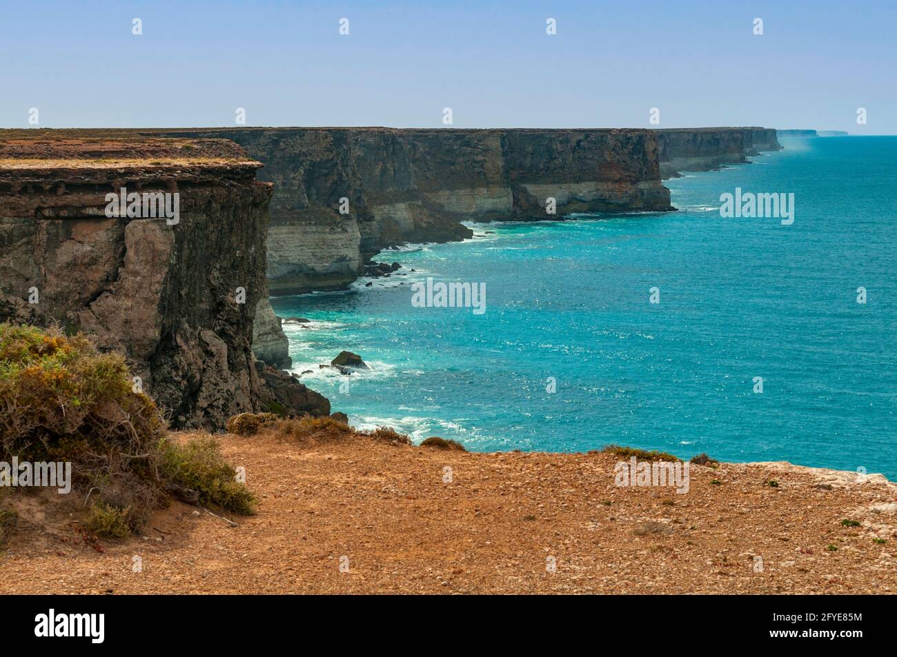 Klippen am Great Australian Bight, SA, Australien Stockfoto