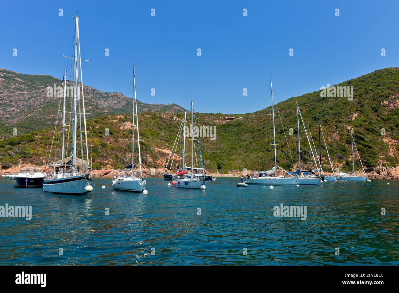 FRANKREICH, CORSE DU SUD,20, DEUX SEVI, GIROLATA Stockfoto
