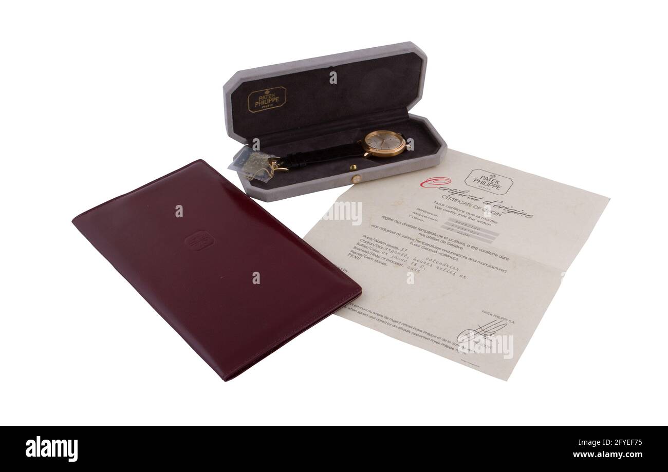 MANILA, PHILIPPINEN - 04. Feb 2016: Teure Luxusuhr isoliert auf weißem Hintergrund Stockfoto