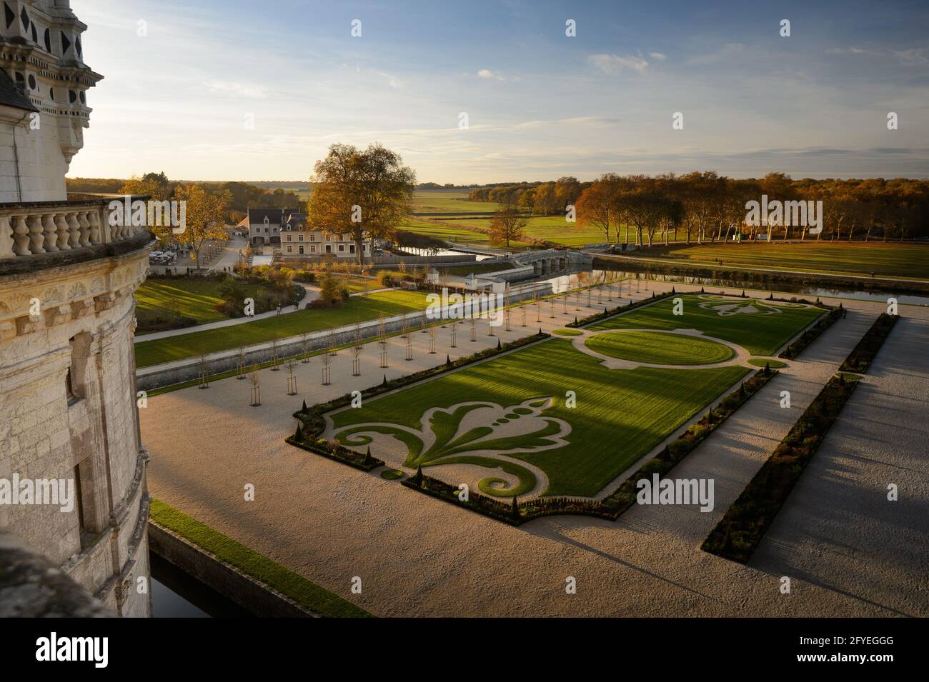 FRANKREICH. LOIR-ET-CHER (41) DER NEUE PARK DES CHAMBORD-SCHLOSSES, EMBLEM DER FRANZÖSISCHEN RENAISSANCE AUF DER GANZEN WELT, IST EIN UNESCO-WELTKULTURERBE. JUWEL O Stockfoto