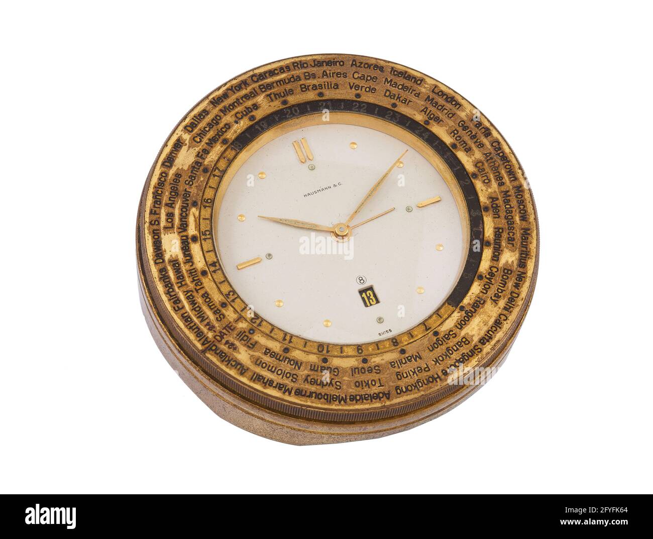 MANILA, PHILIPPINEN - 04. Mai 2015: Teure Luxusuhr isoliert auf weißem Hintergrund Stockfoto