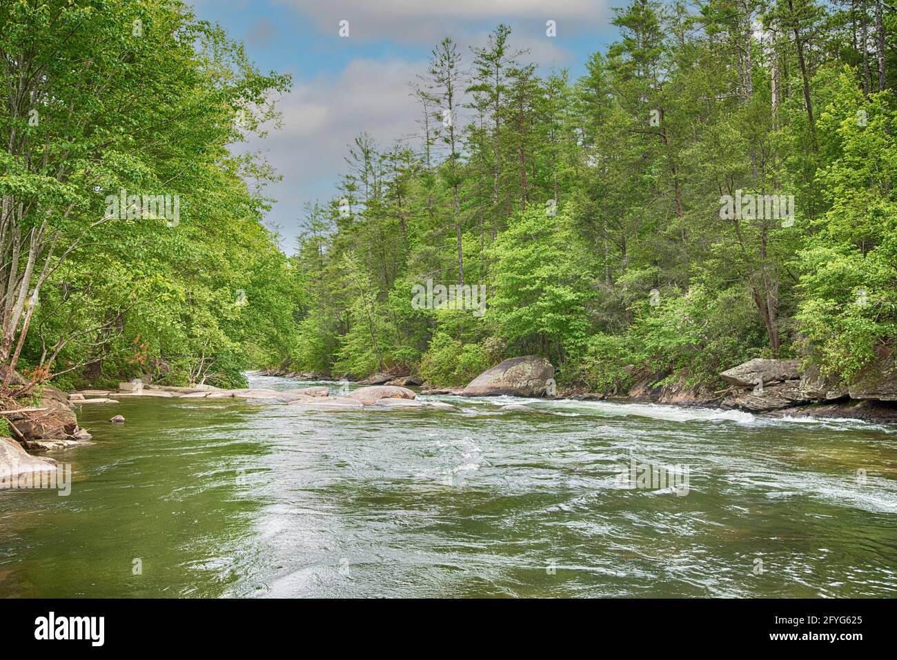 Fightingtown Creek, North Georgia Stockfoto