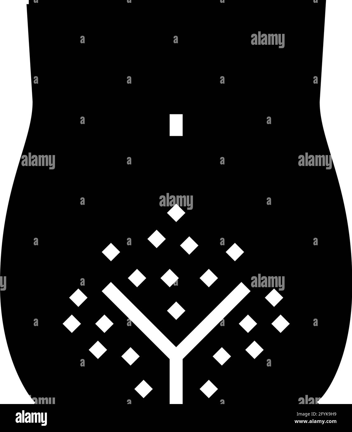 Abbildung des Symbols „Haarige Bikinizone Rasur Glyphen“ Stock-Vektorgrafik  - Alamy