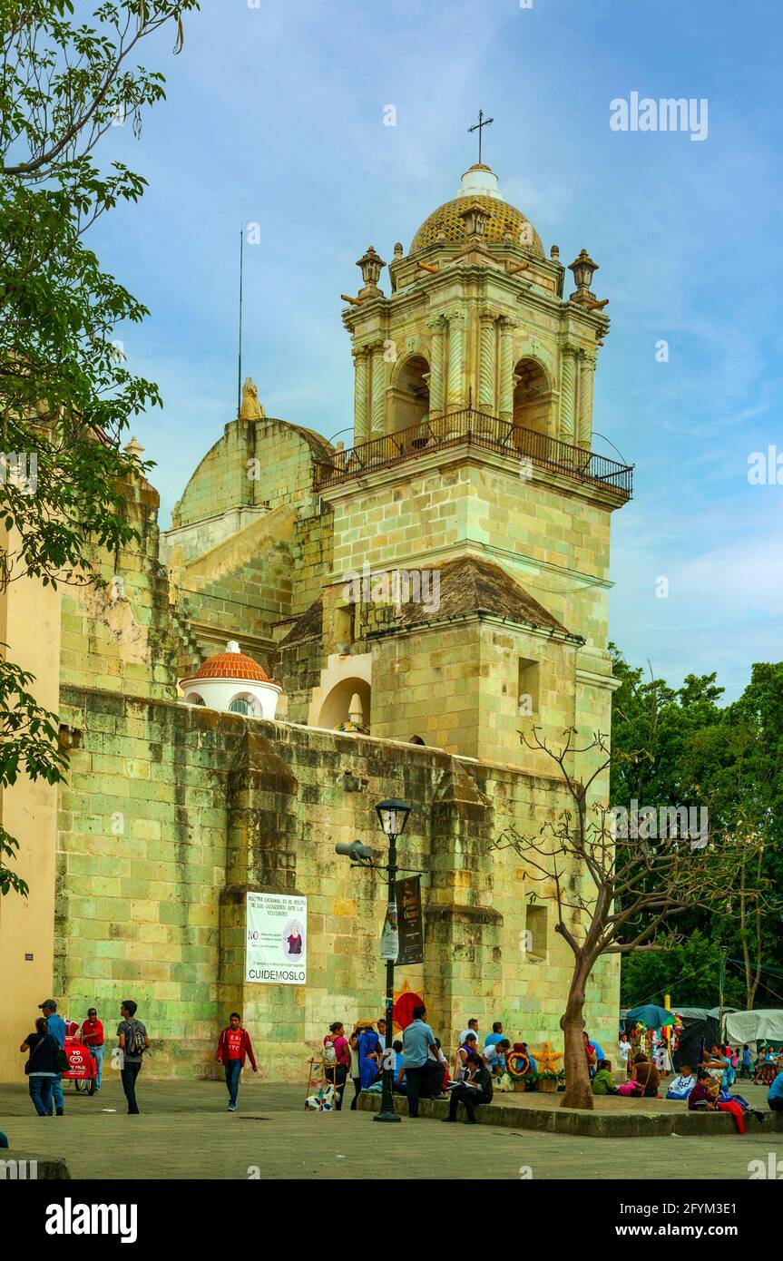 Catedral Metropolitana de Nuestra Senora De La Asuncion, Oaxaca, Mexiko Stockfoto