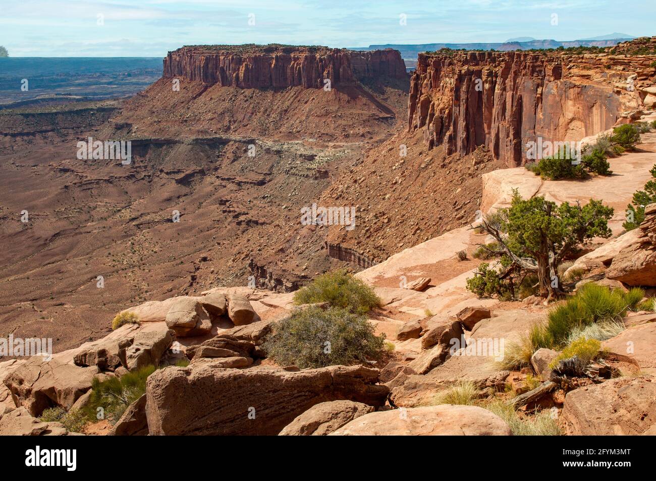 Grand View Point Overlook, Canyonlands NP, Utah, USA Stockfoto