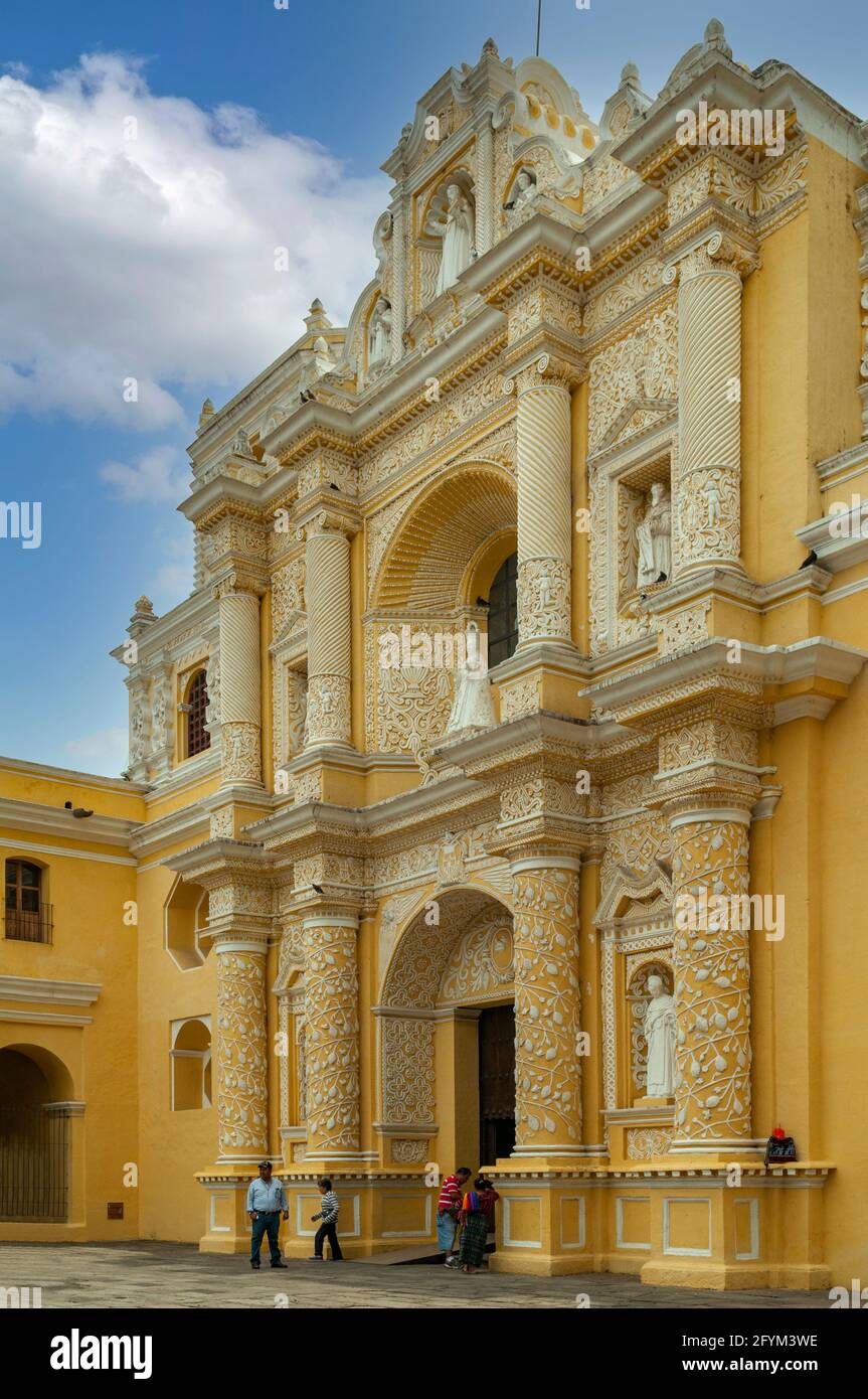 Iglesia De La Merced, Antigua, Guatemala Stockfoto