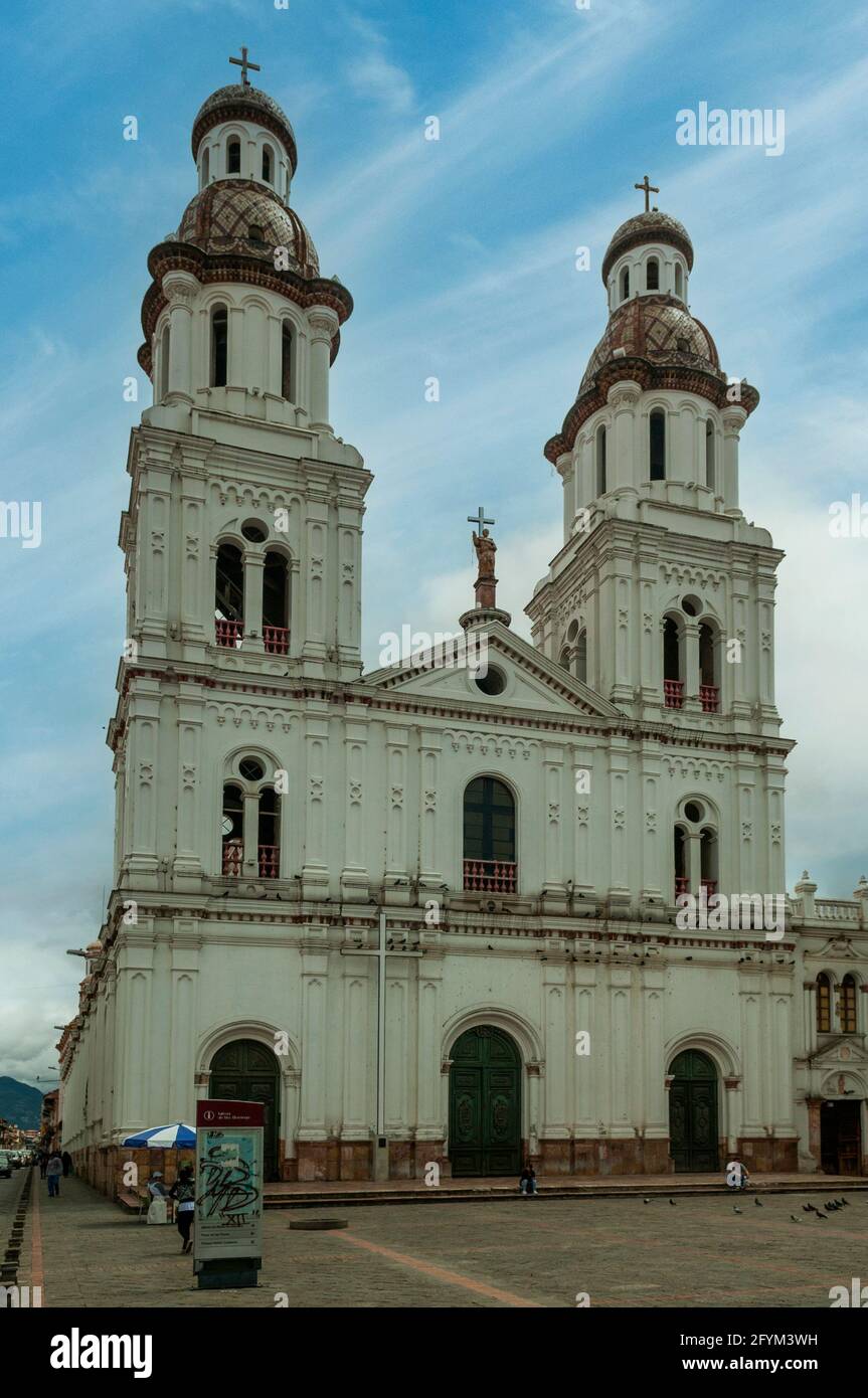 Iglesia del Carmen de Ascuncion, Cuenca, Ecuador Stockfoto
