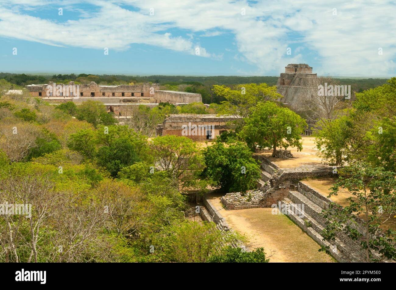 Die Bauten von Uxmal, Mexiko Stockfoto