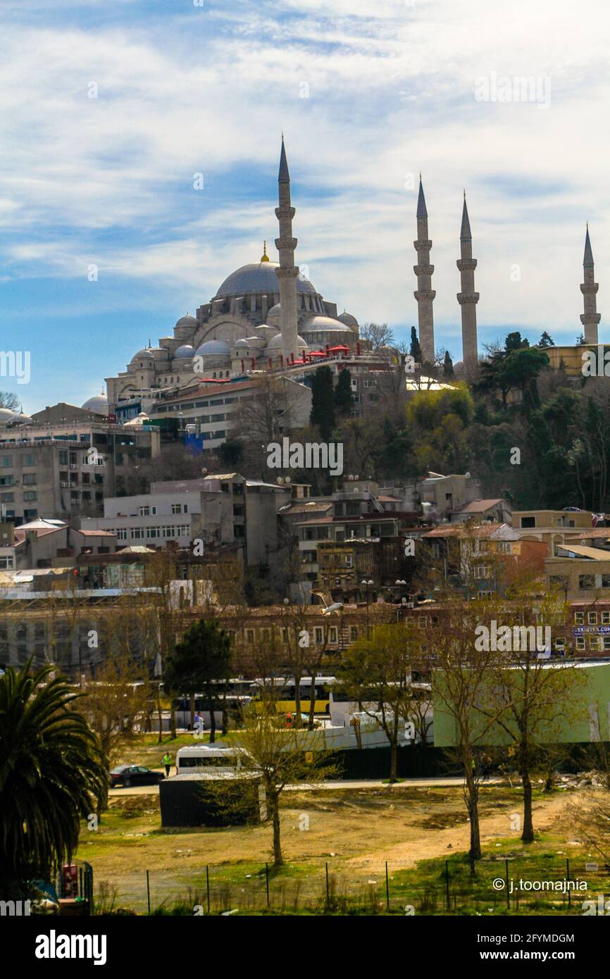Suleymaniye camii von Golden Hor Stockfoto