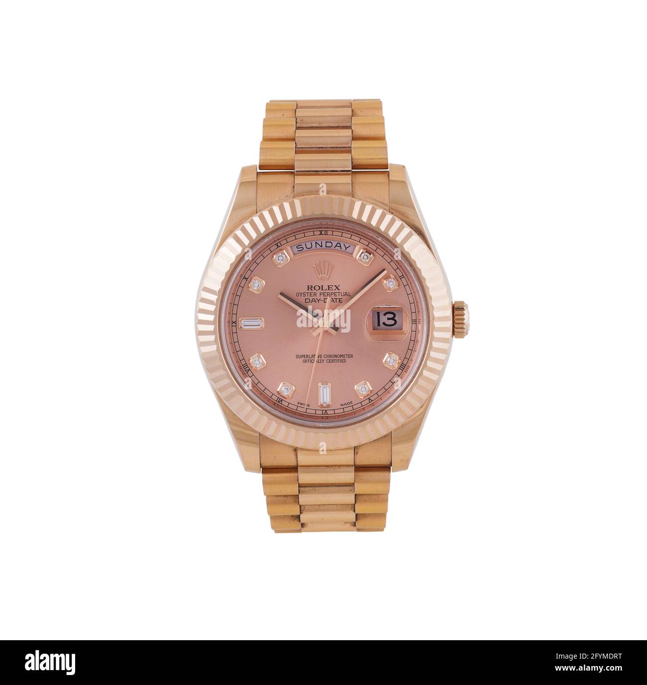 MANILA, PHILIPPINEN - 24. Mai 2017: Teure Luxusuhr isoliert auf weißem Hintergrund Stockfoto