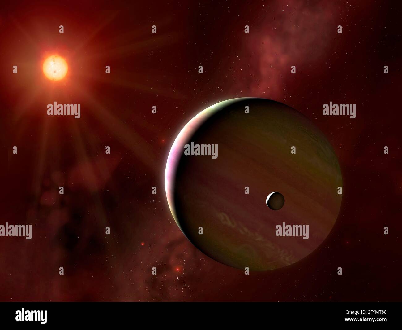 Exoplanet, Abbildung Stockfoto
