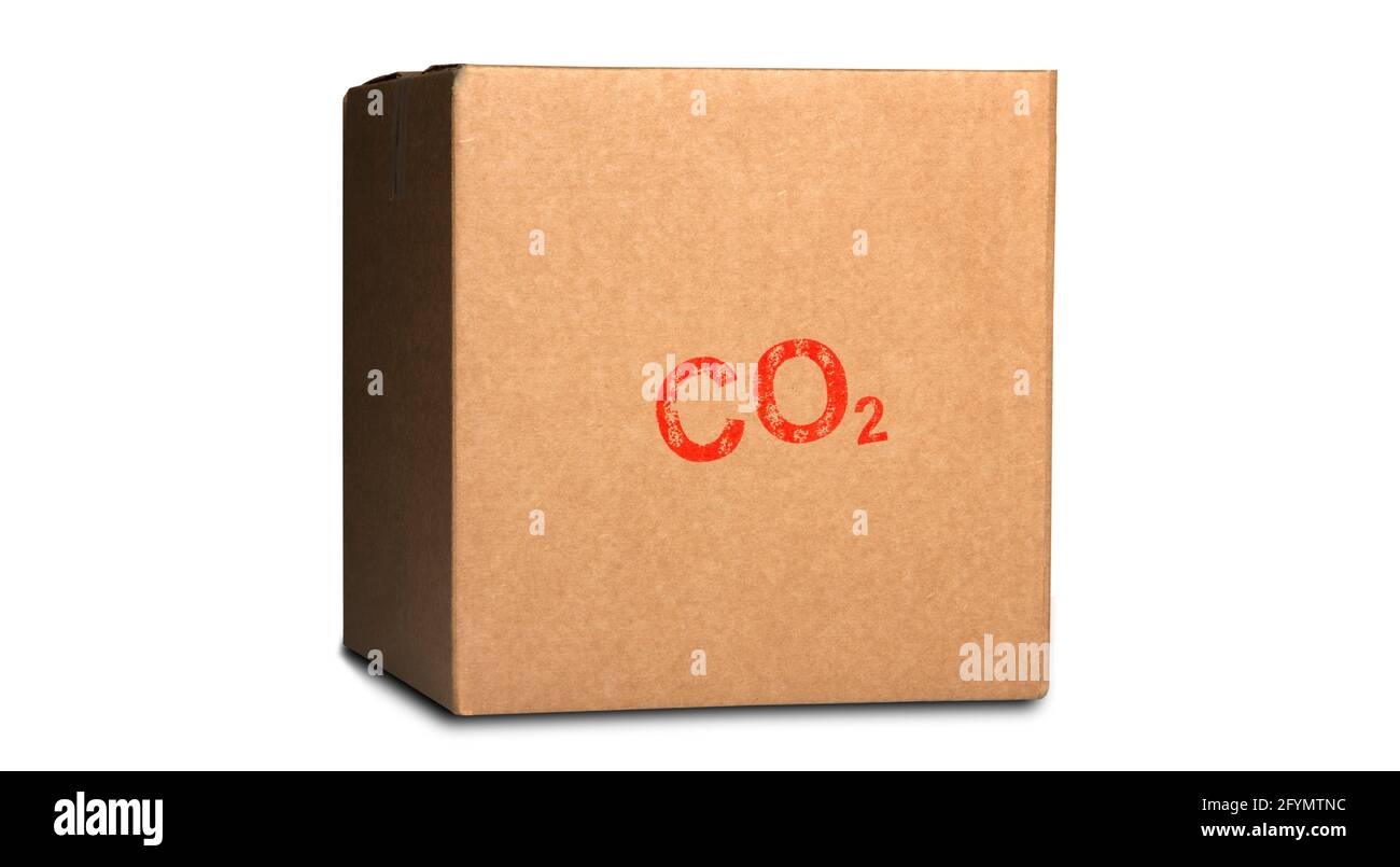 Speicherung von Kohlendioxid, konzeptuelles Composite-Bild Stockfoto