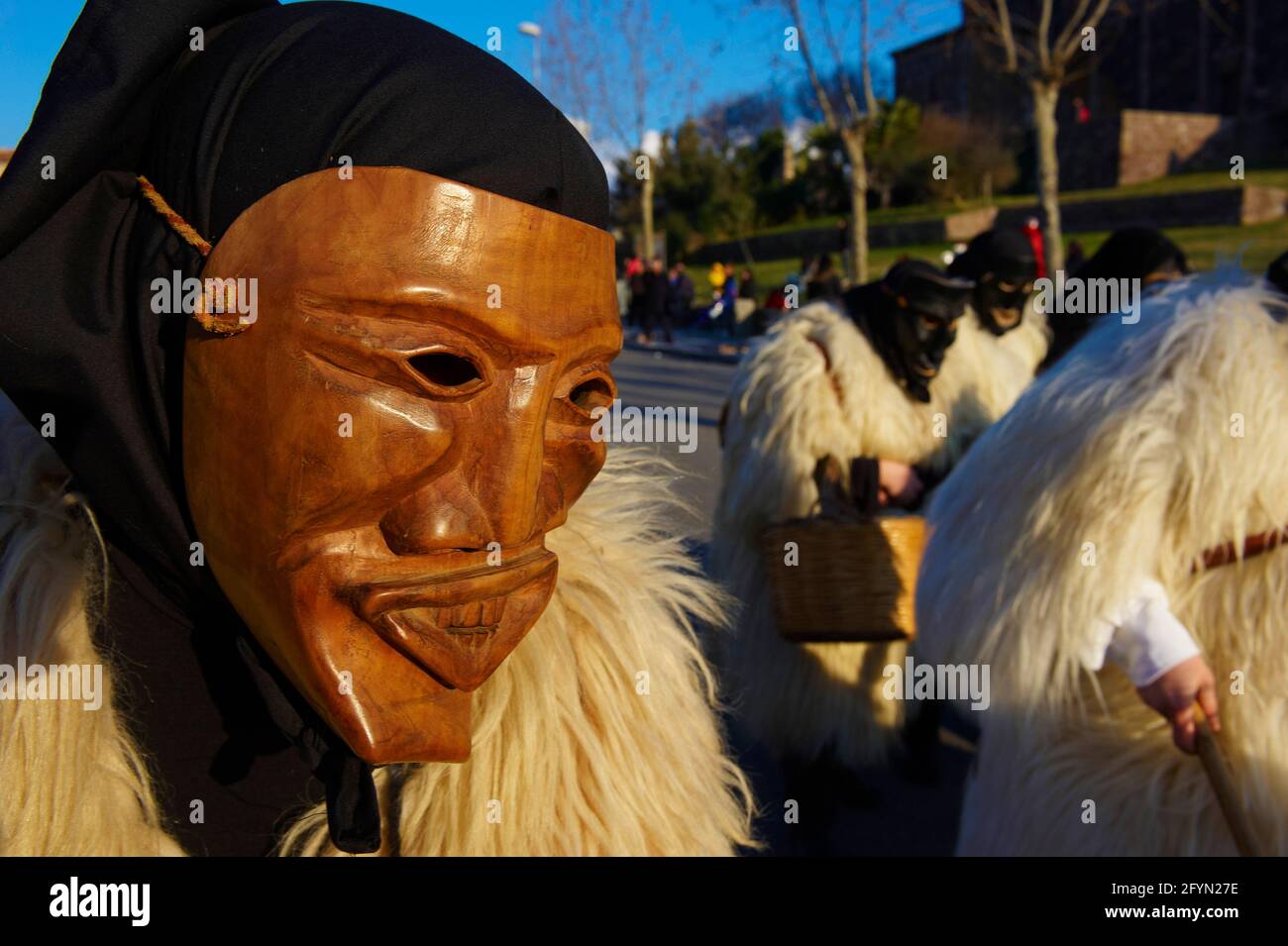 Italien, Sardinien, Provinz Nuoro, Dorf Ottana, Canival mit Maske von Boes und Merdules Stockfoto