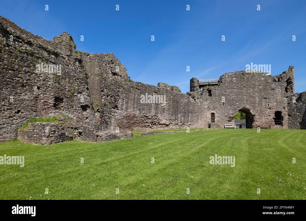 The Inner ward in White Castle, Monmouthshire, Wales Stockfoto