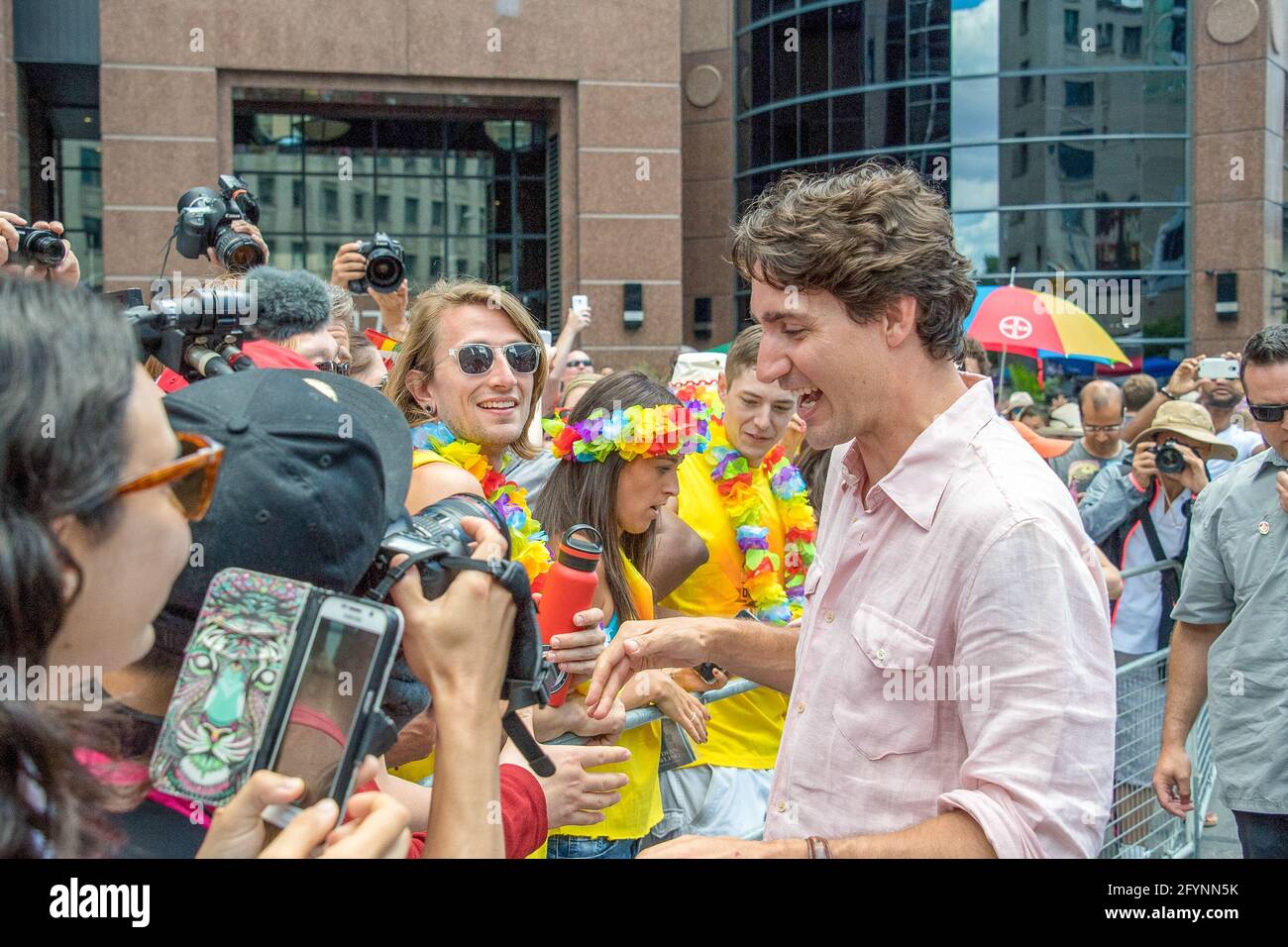 Pride Parade-Festveranstaltung, Toronto, Kanada – 3. Juli 2016 Stockfoto