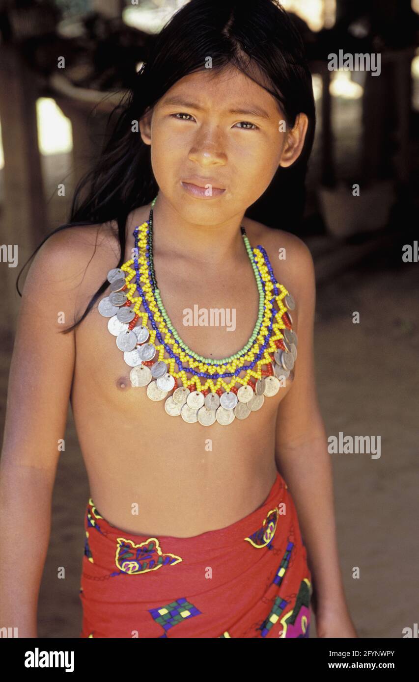 Portrait Indian Girl Chagres National Stockfotos Und Bilder Kaufen Alamy