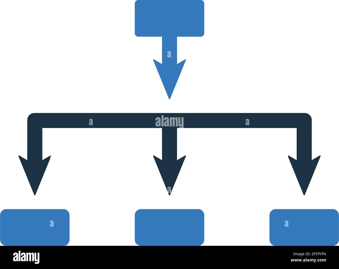 Einfacher Vektor Illustration der Architektur, Hierarchiesymbole für verschiedene Zwecke verwenden. Stock Vektor