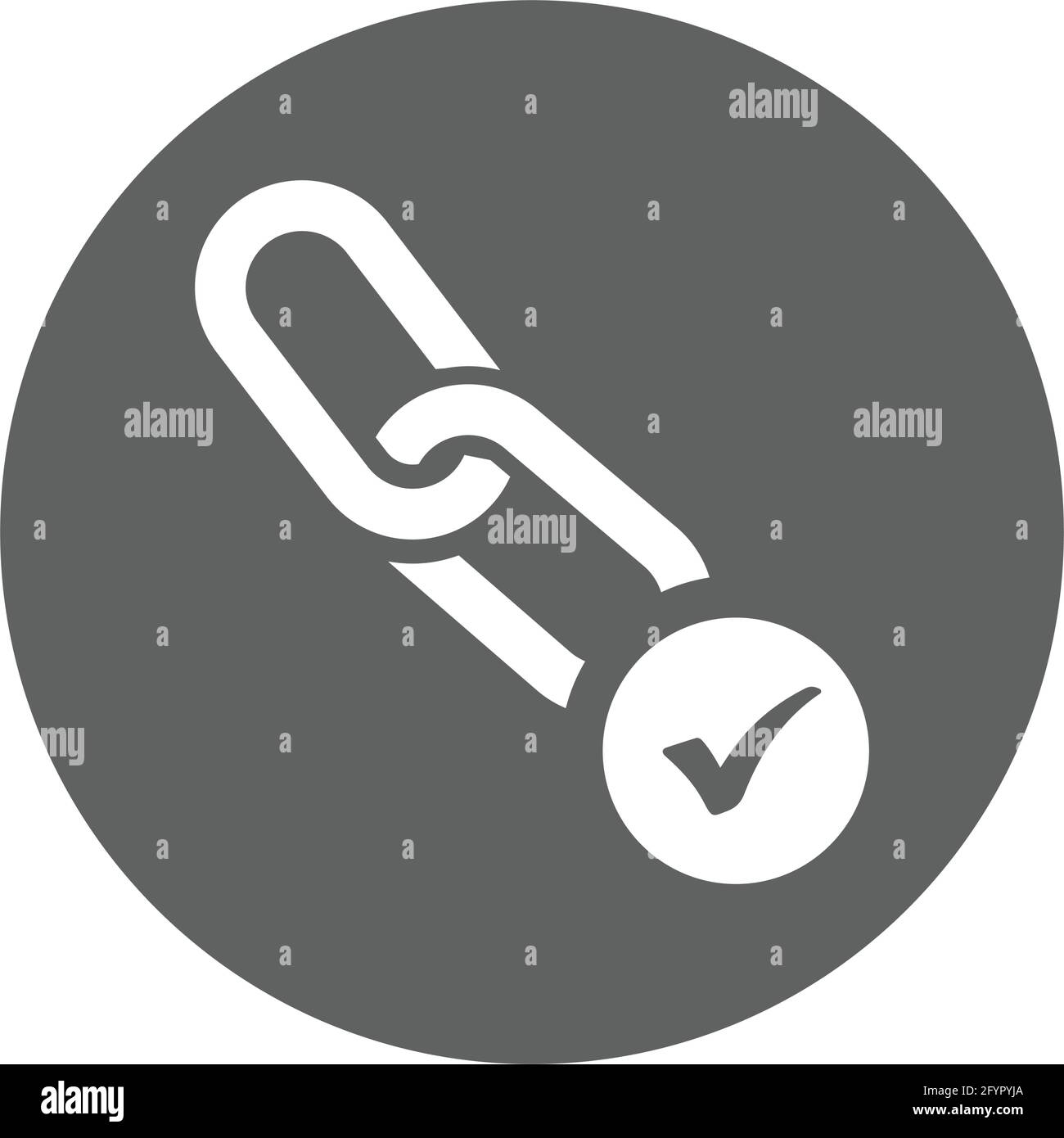 Einfacher Vektor Illustration der Backlink-Optimierung Icon Verwendung für verschiedene Zwecke. Stock Vektor