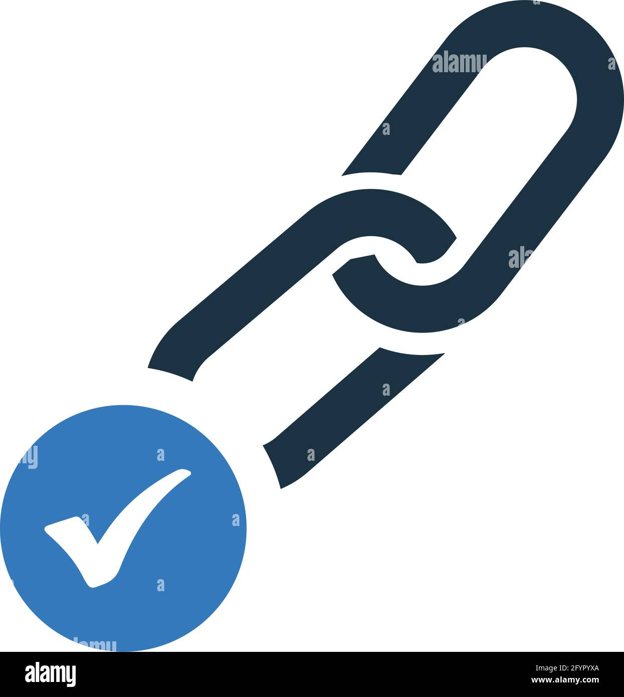 Einfacher Vektor Illustration der Backlink-Optimierung Icon Verwendung für verschiedene Zwecke. Stock Vektor