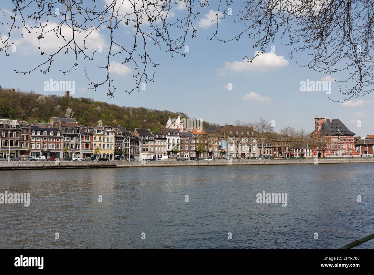 Panorama du Grand Curtius, rue Féronstrée et Quai Saint Léonard à Liège Stockfoto