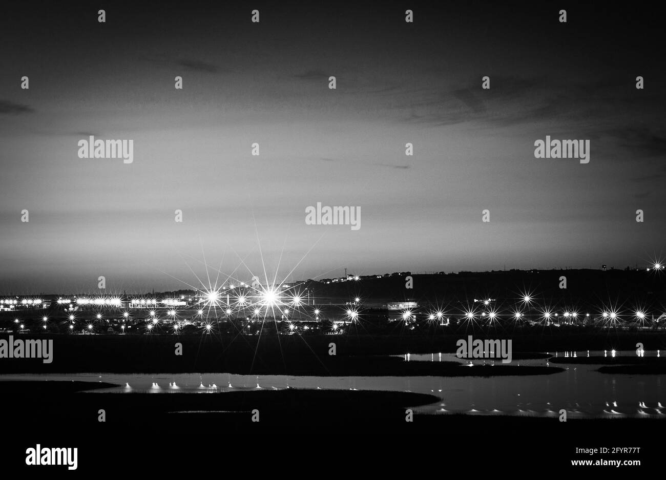 Stadtlandschaft in der Nähe von Anapa, Russland Stockfoto