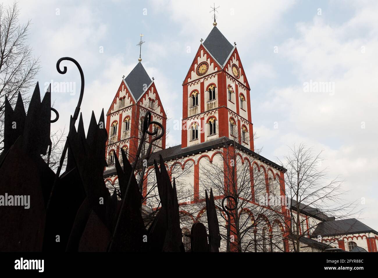 La collégiale Saint-Barthélemy de Liège, en Belgique Stockfoto