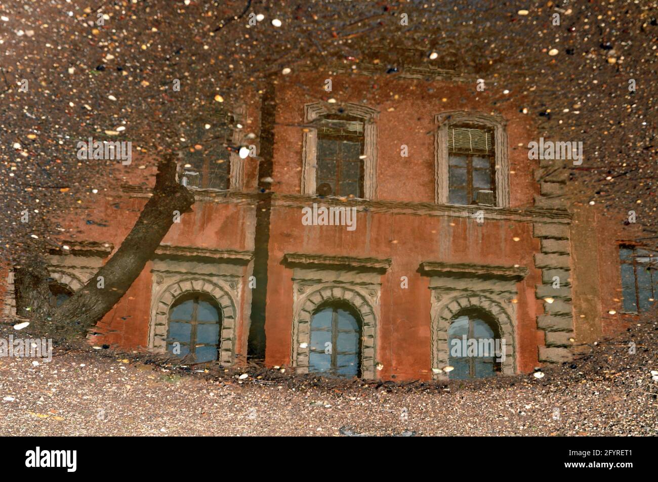Roma, pozzanghera al Circo Massimo Stockfoto