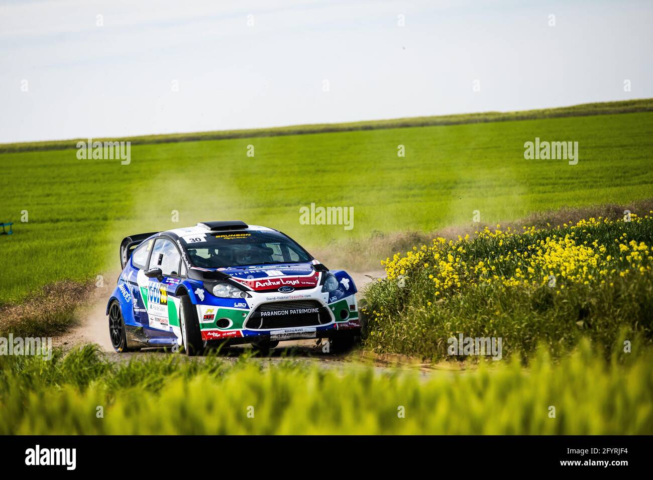 30 Brunson Eric, Mondon Cédric, Brunson Eric, Ford Fiesta WRC, Aktion während der Rallye Touquet 2021, 1. Runde des Championnat de France des Rallye 2021, vom 27. Bis 29. Mai in Le Touquet, Frankreich - Foto Bastien Roux / DPPI Stockfoto