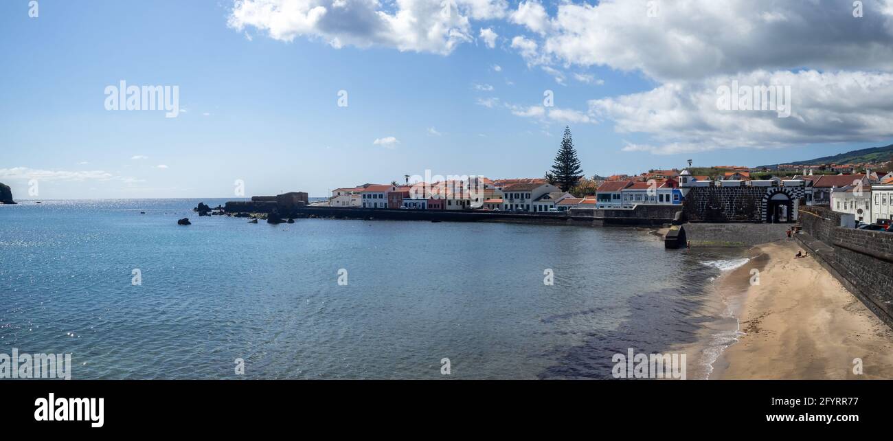 Panorama von Porto Pim Stockfoto