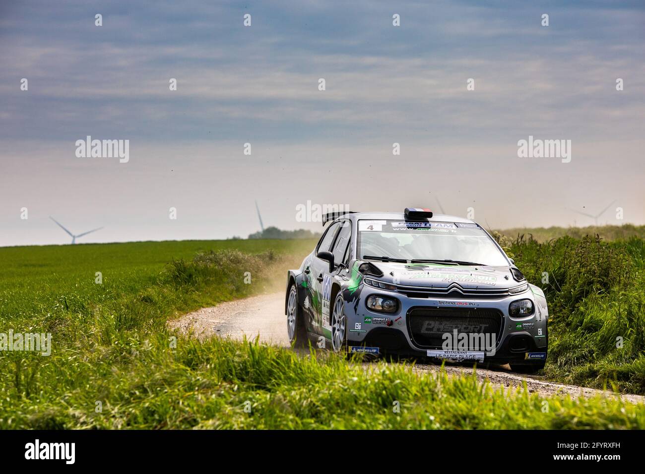 04 CAMILLI Eric, BURESI François Xavier, PH SPORT by Minerva Oil, CROEN C3, Aktion während der Rallye du Touquet 2021, 1. Runde des Championnat de France des Rallye 2021, vom 27. Bis 29. Mai in Le Touquet, Frankreich - Foto Damien Saulnier / DPPI Stockfoto