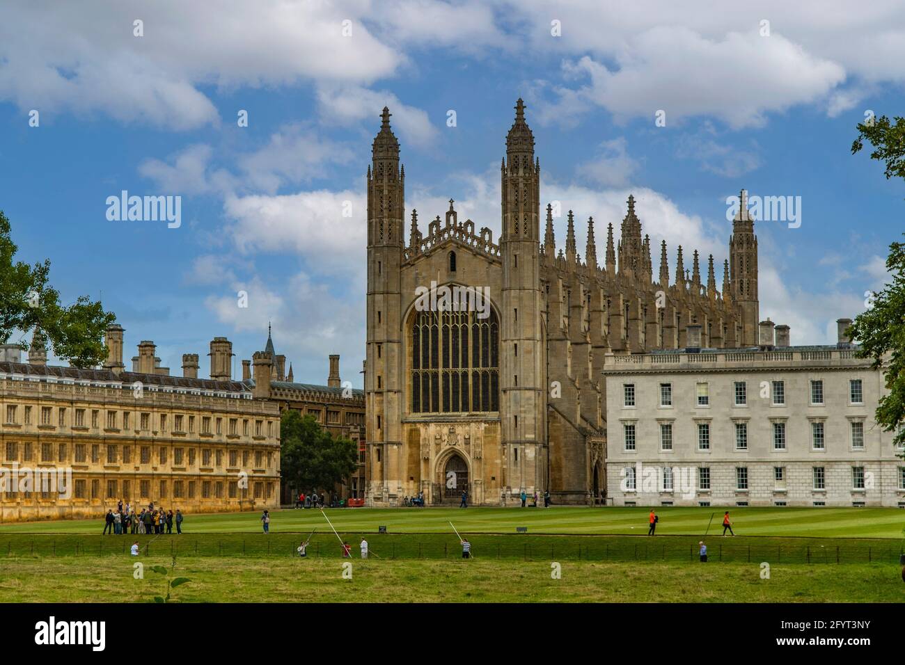 King's College Chapel von Across the Cam, Cambridge, England Stockfoto