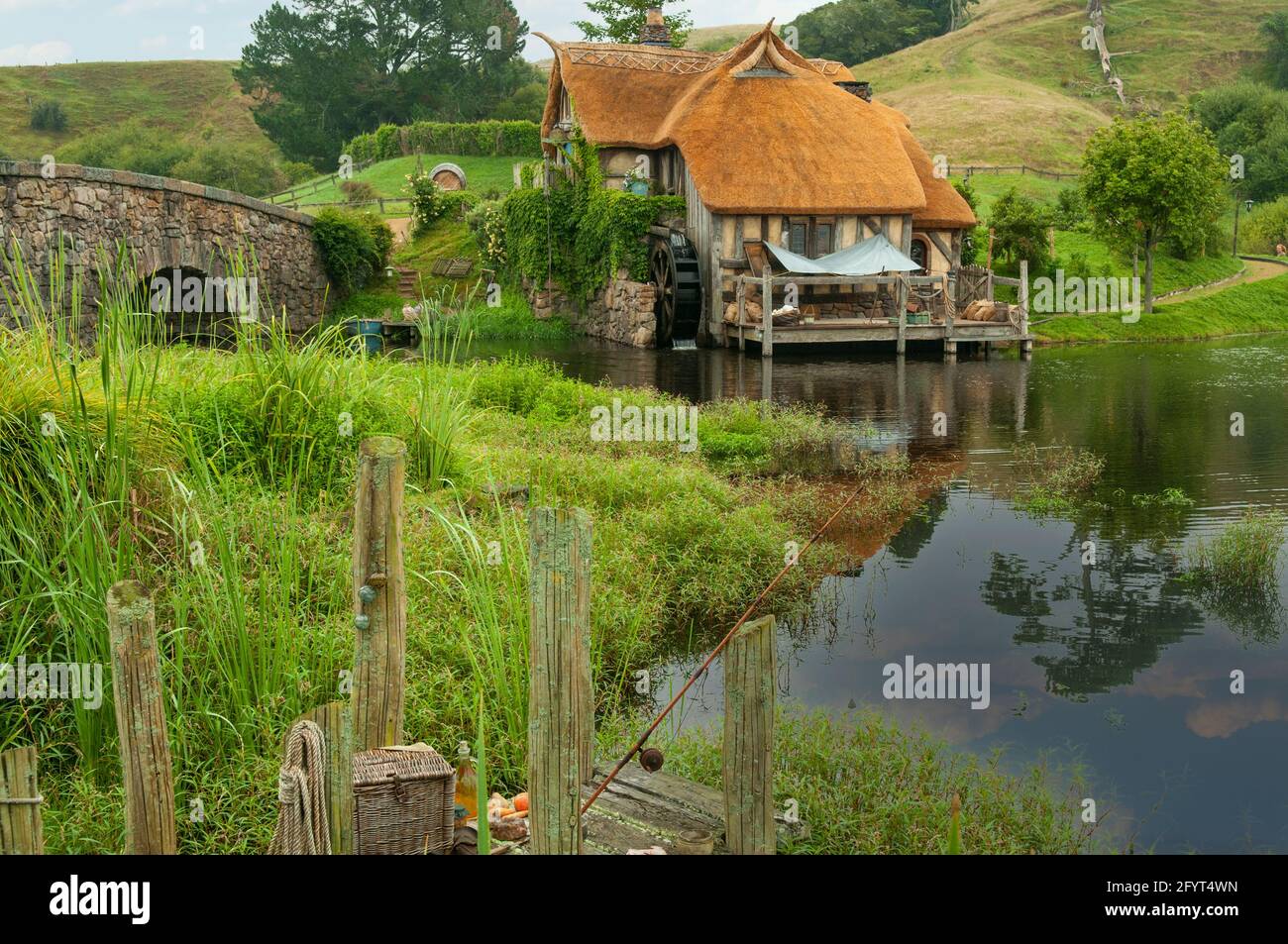 The Mill House, Hobbiton, Matamata, Neuseeland Stockfoto