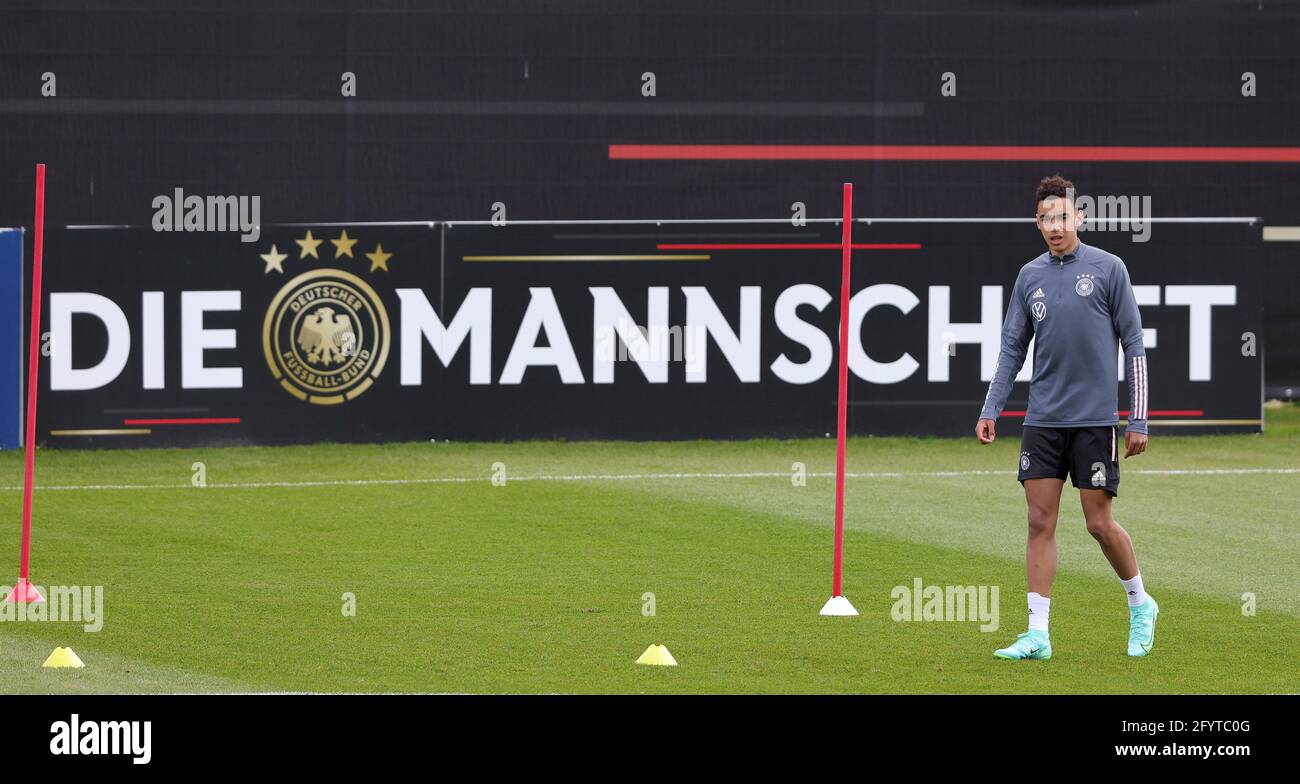 firo: 29.05.2021, Fuvuball, Fußball: Nationalmannschaft Deutschland, EM, EM 2021, Europameisterschaft 2021, Trainingslager in Seefeld, Training, Jamal MUSIALA Stockfoto