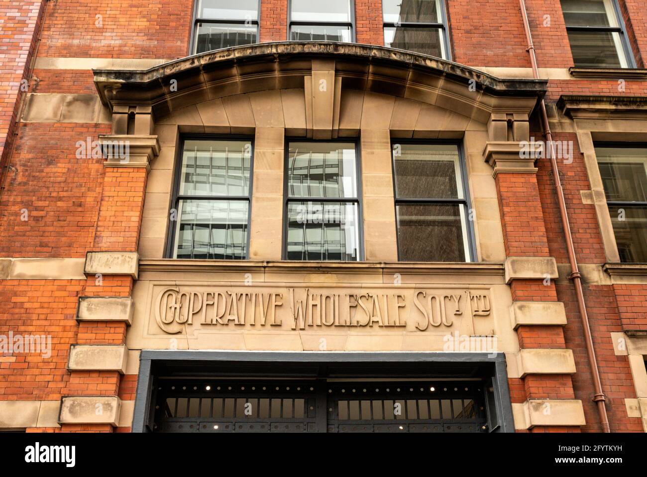 Gebäude der Genossenschaft Wholesale Society Ltd. Hanover Street, Manchester. Stockfoto
