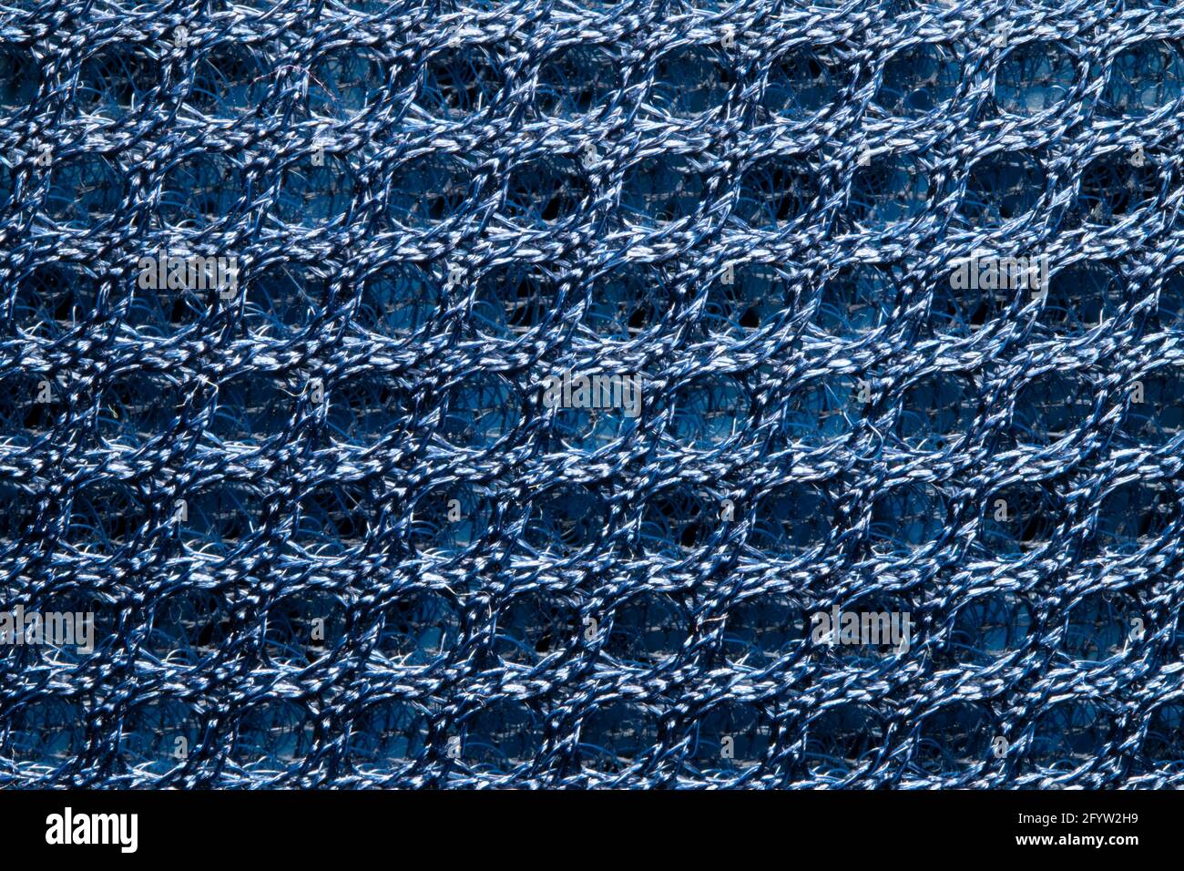 Navy-Maschen aus Synthetikfasern Stockfoto