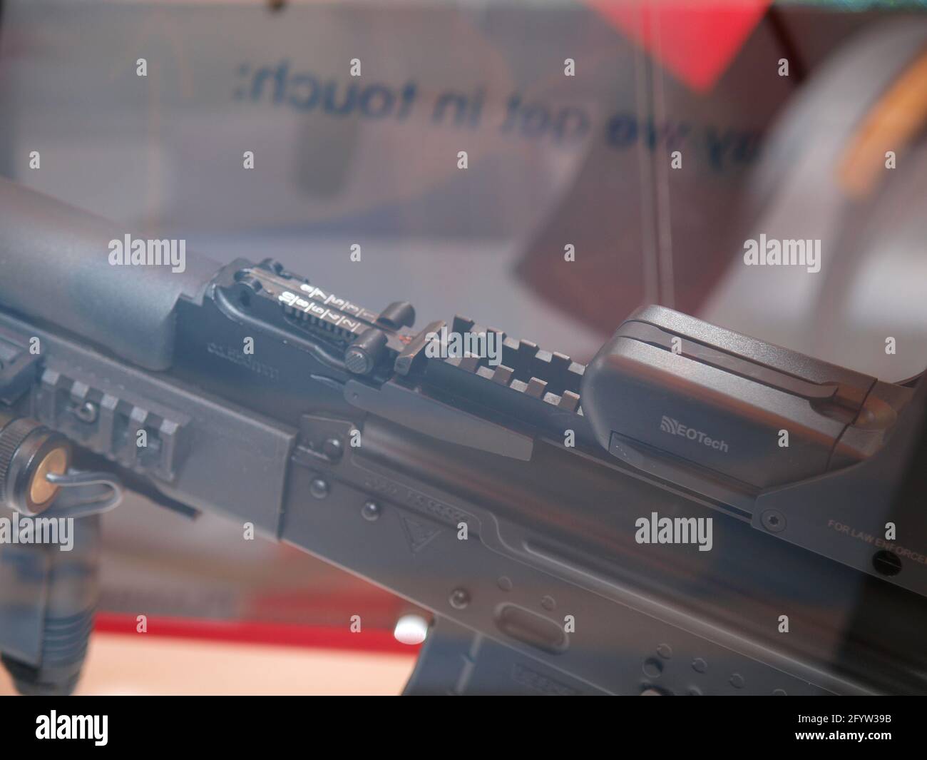 Polnische Sturmgewehre im eurosatory 2008 Stockfoto