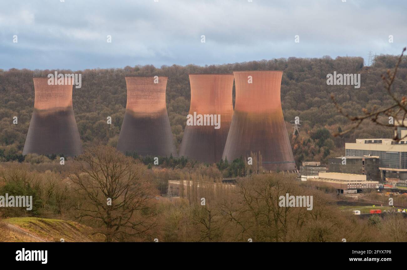 Abriss Des Kraftstation Ironbridge Stockfoto