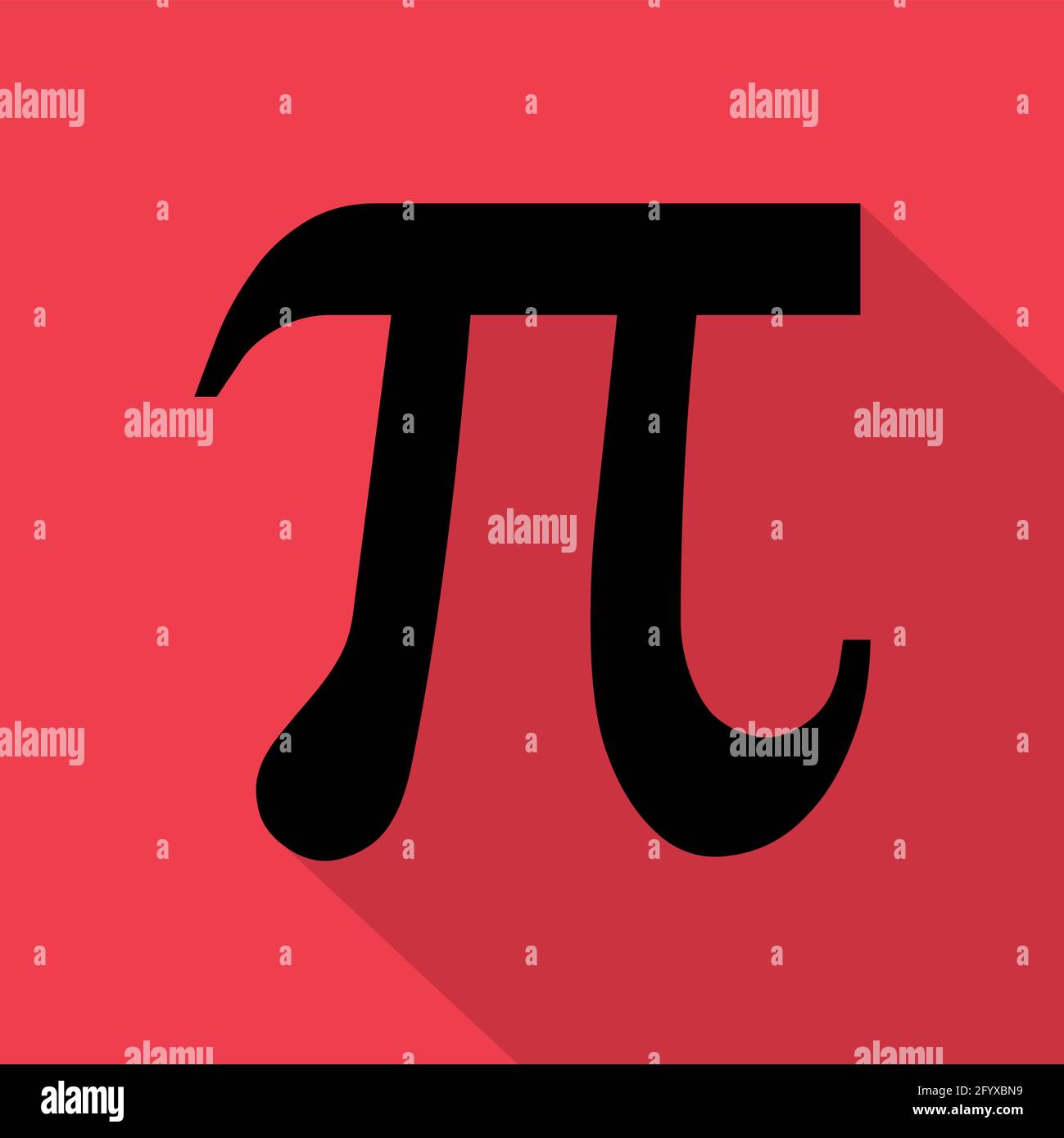 Pi Zeichen Pi mathematisches Symbol, Geometrie Formel Symbol, Bildung Vektor ...