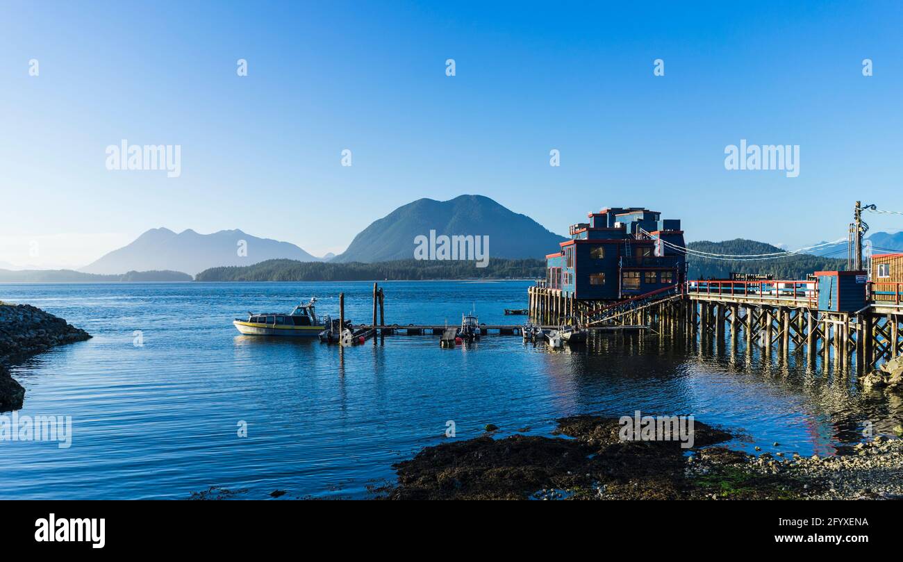 Kanadische Stadt von Tofino, Britisch-Kolumbien, Kanada Stockfoto