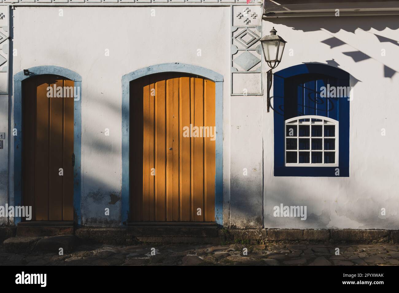 Altes Haus aus dem historischen Zentrum von Paraty, Brasilien Stockfoto