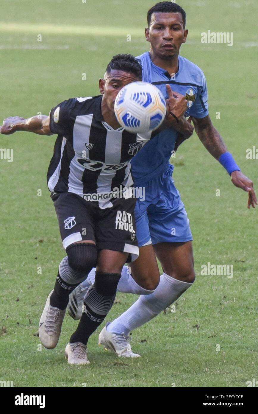 Fortaleza, Brasilien. Mai 2021. Leo Chu von Ceara während des Fußballspiels der brasilianischen Liga (Campeonato Brasileiro Serie A) zwischen Ceara und Gremio in der Castelao Arena in Fortaleza, Brasilien. Kredit: SPP Sport Pressefoto. /Alamy Live News Stockfoto