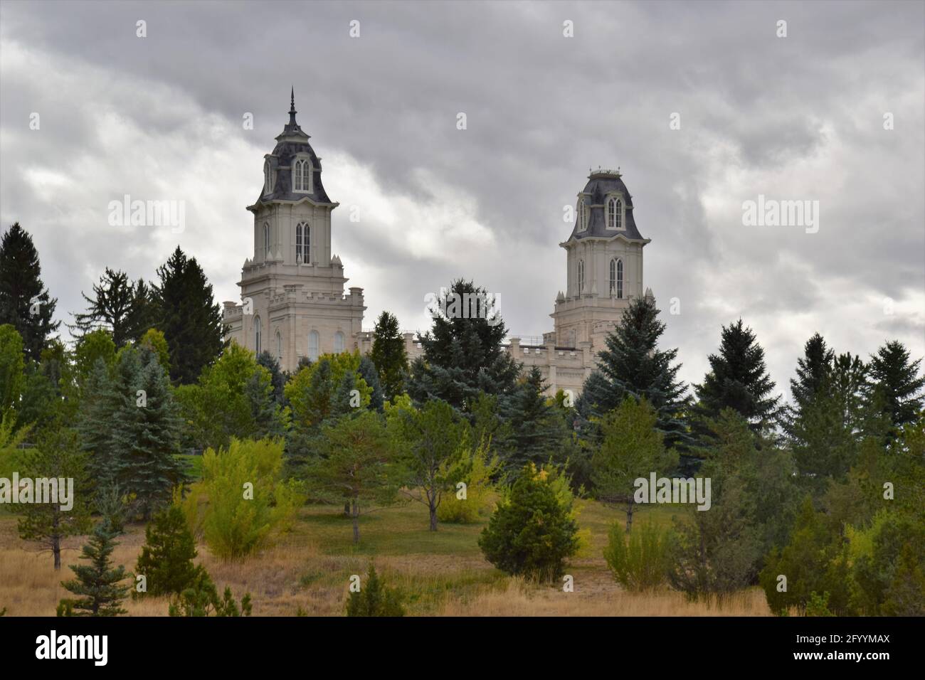 Manti LDS Tempel Stockfoto