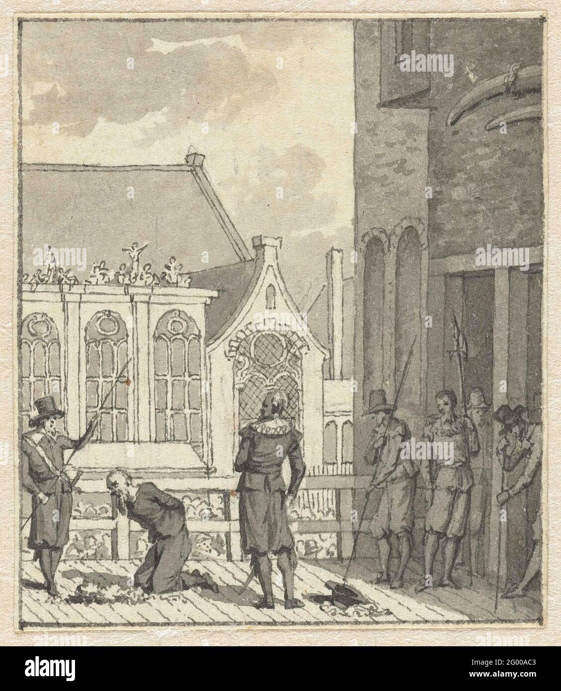 Im Jahr 1619. Hinrichtung durch Johan van Oldenbarnevelt, 13. Mai 1619. Stockfoto